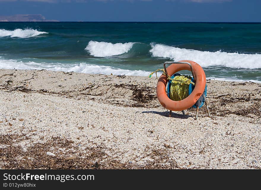 Lifebuoy On A Beach