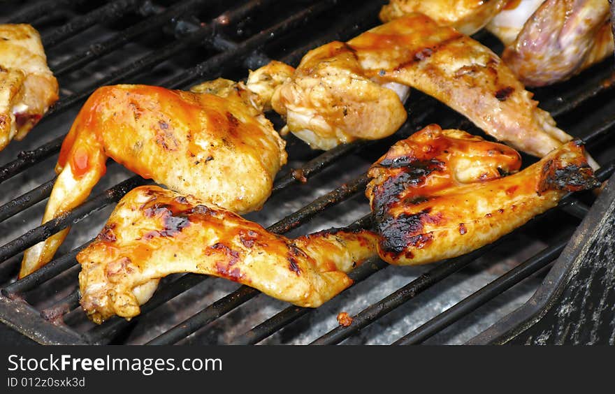 Chicken on grill