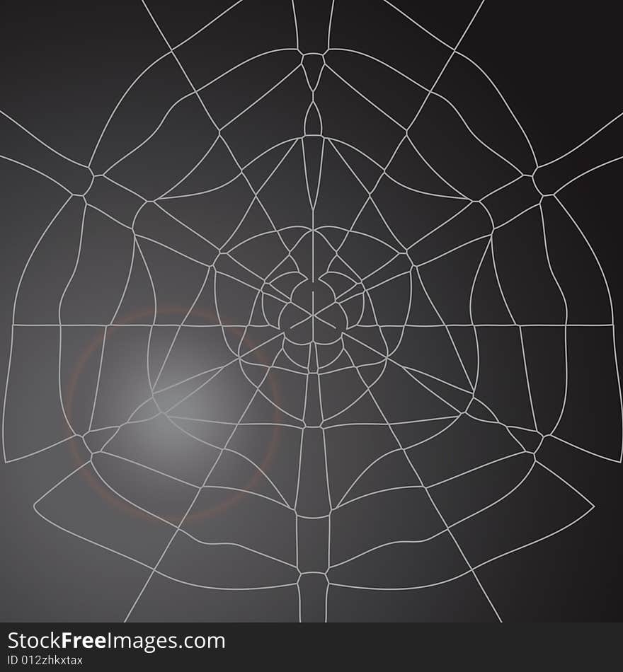 A fully scalable vector illustration of a spider web. A fully scalable vector illustration of a spider web.