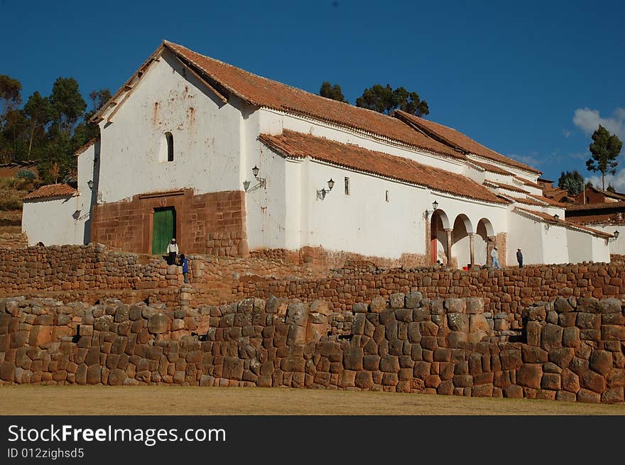 Church in chinchero,peru