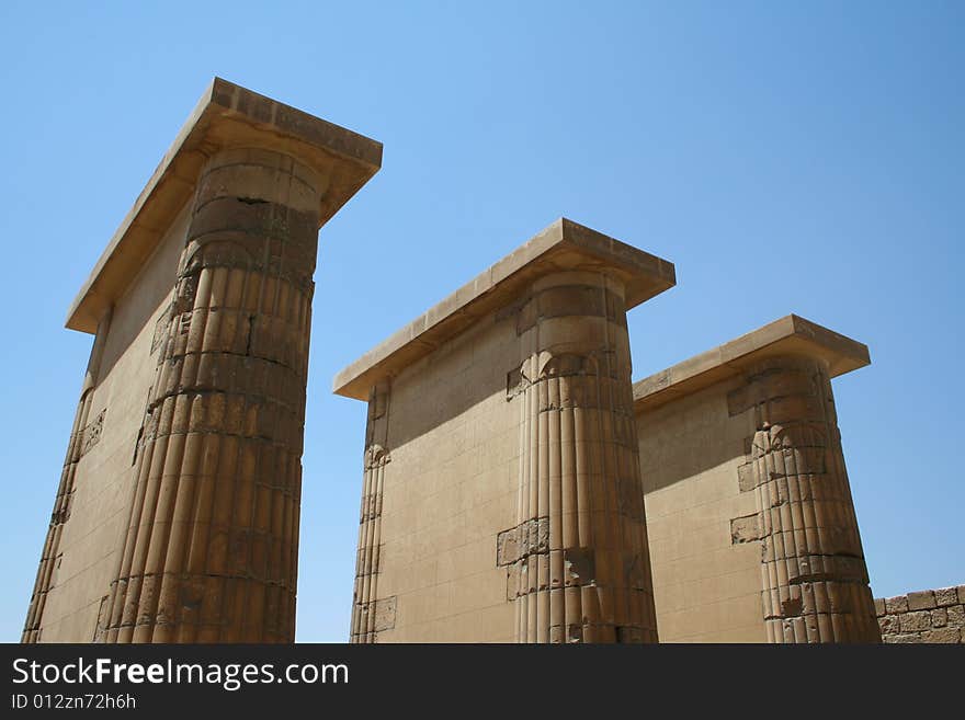 Temple at The Step Pyramid of Djoser in Egypt