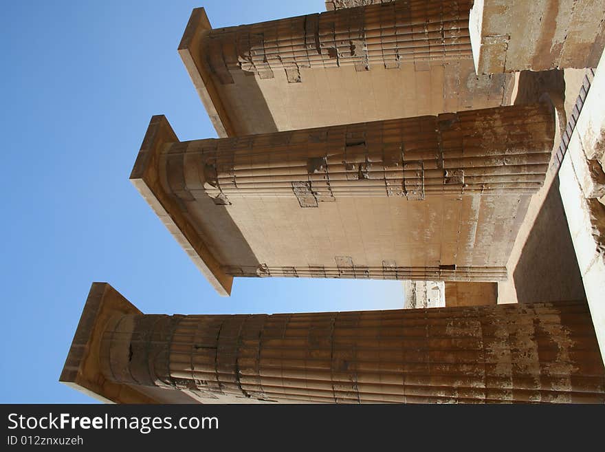 Temple at The Step Pyramid of Djoser in Egypt