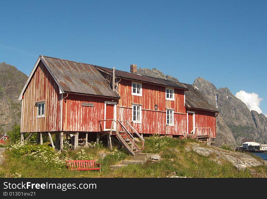 Abandoned old Lofoten s farm