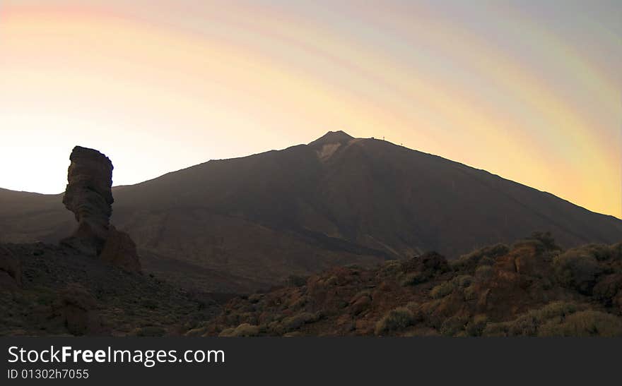 Teide at dusk