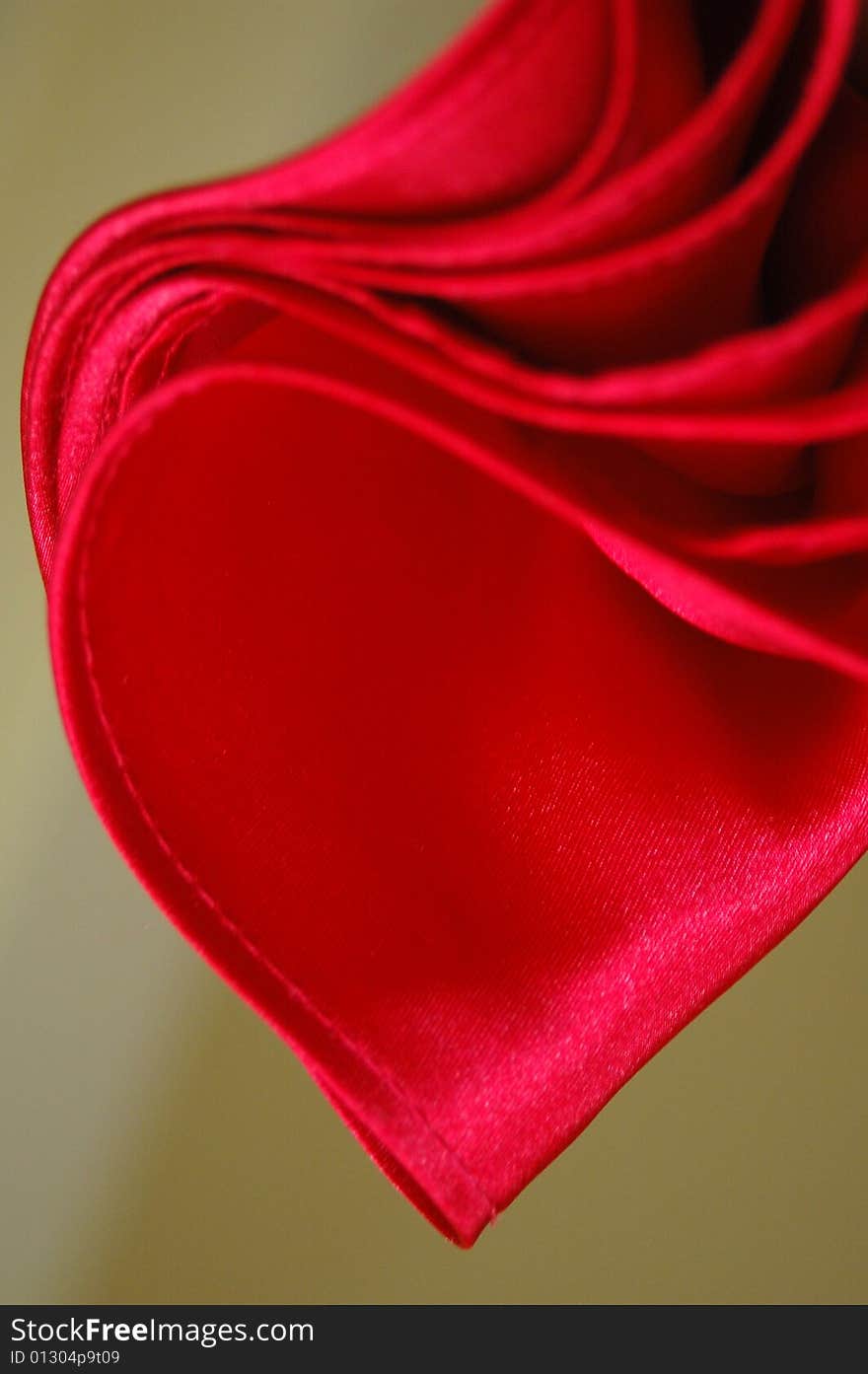 Red fabric texture heart shaped. Red fabric texture heart shaped