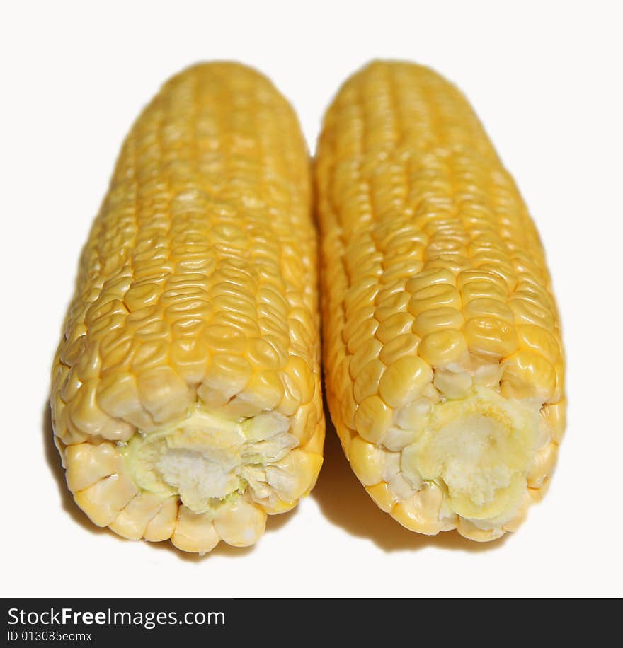 Two corn cob.