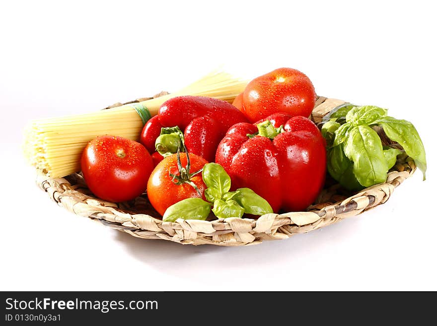 Fresh vegetables on the white background. Fresh vegetables on the white background