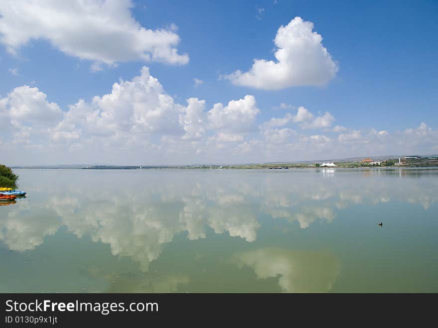 Tranquil Bay with blue skies. Tranquil Bay with blue skies.