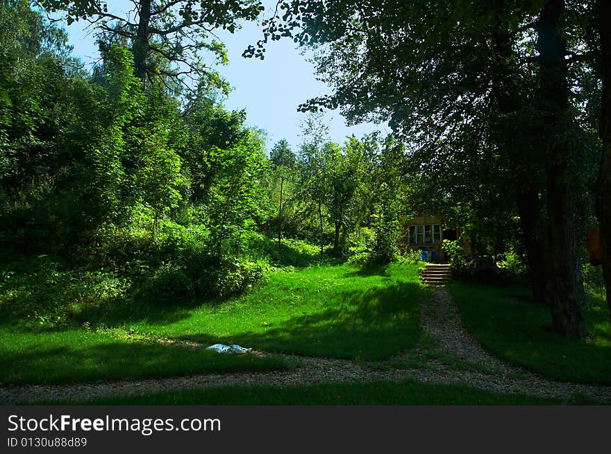 Holiday Home in the forest.