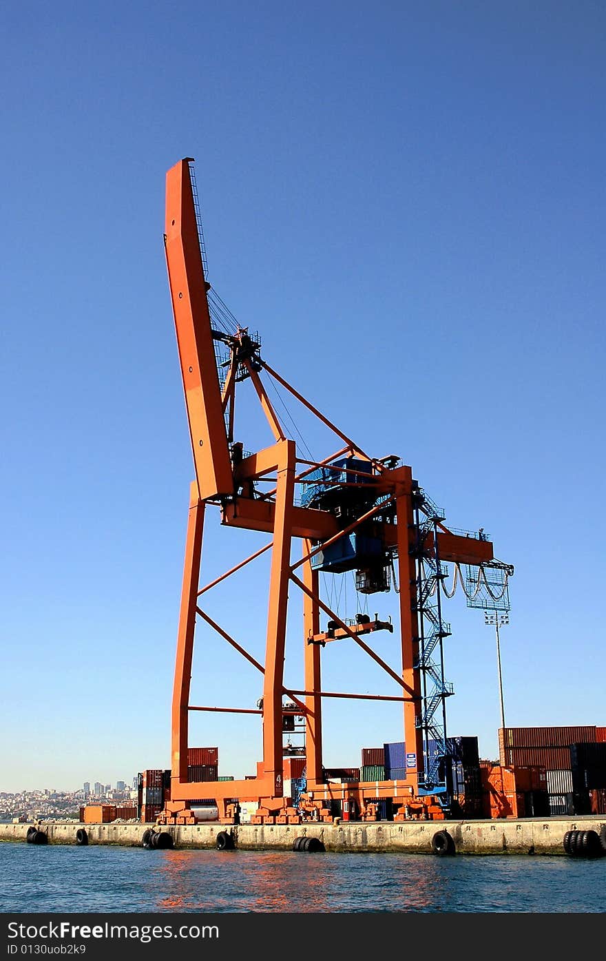 Cargo Lift at the Istanbul Harbor