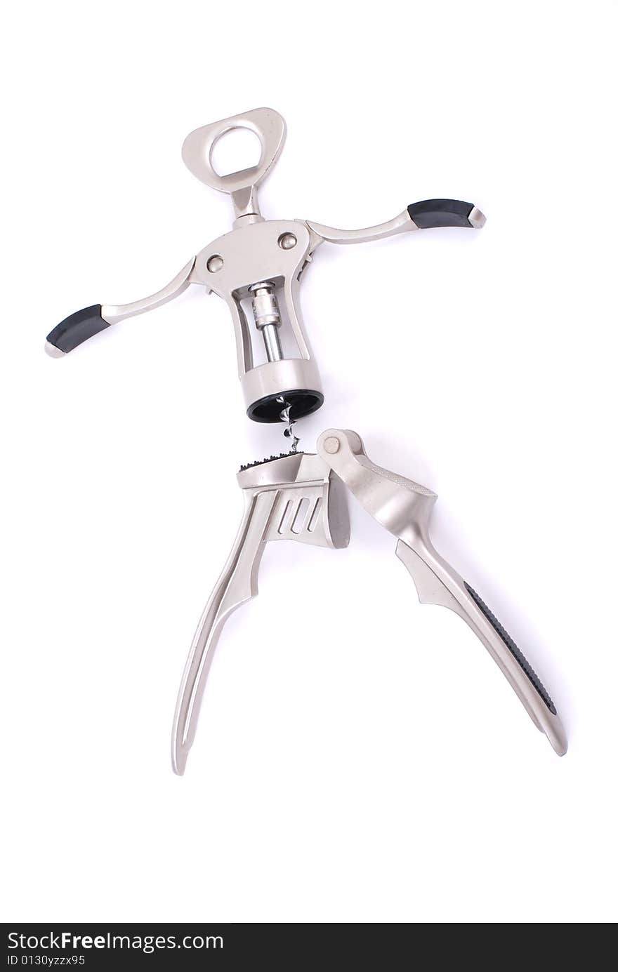 corkscrew and garlic press