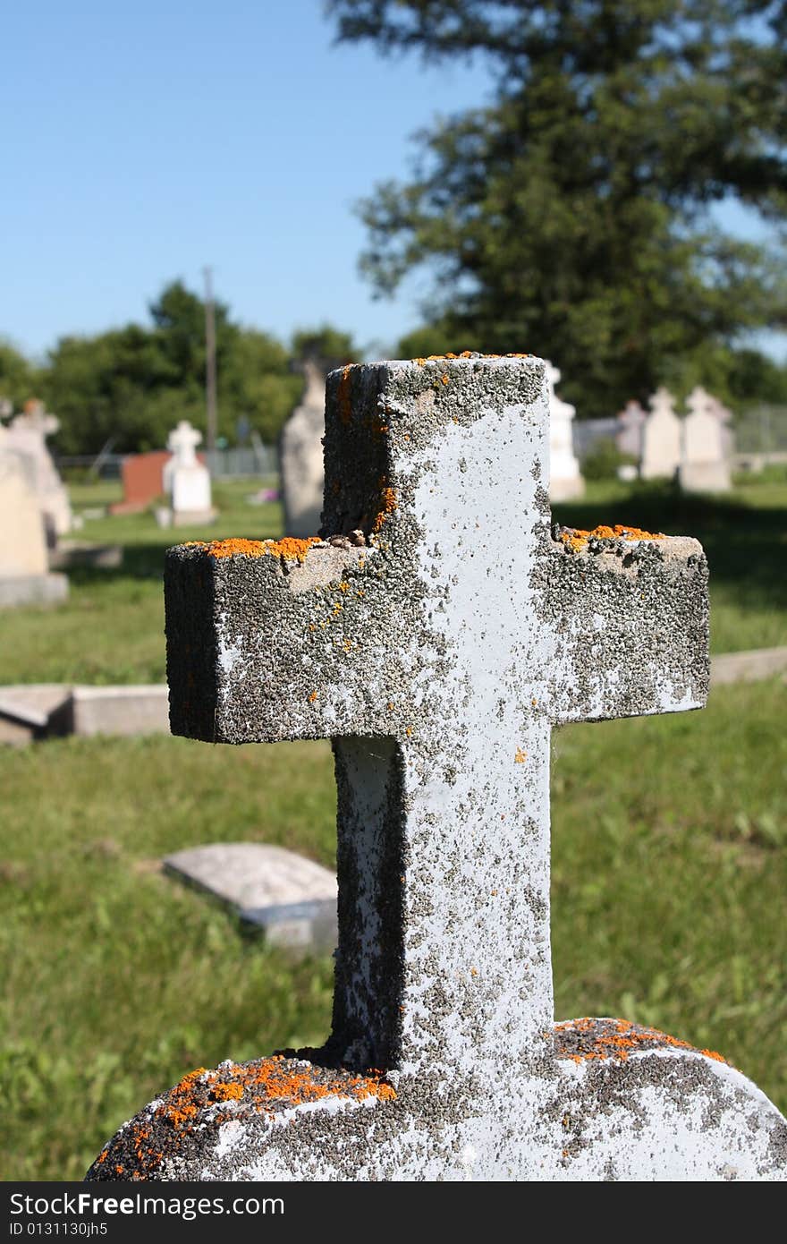 Cross at a Cemetery