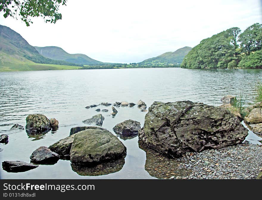 Crummock Water in the Lake District,Cumbria England.