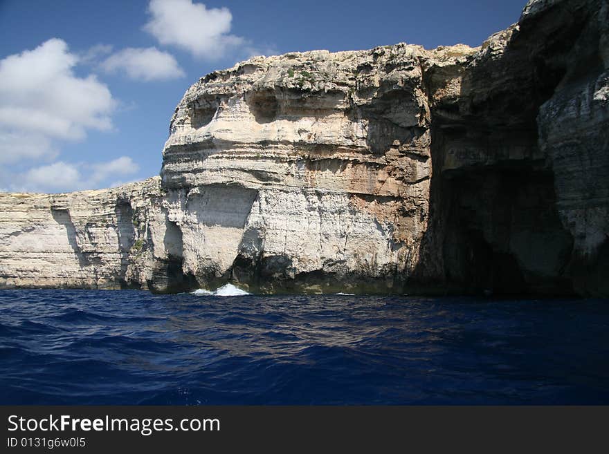 Big face on cliff