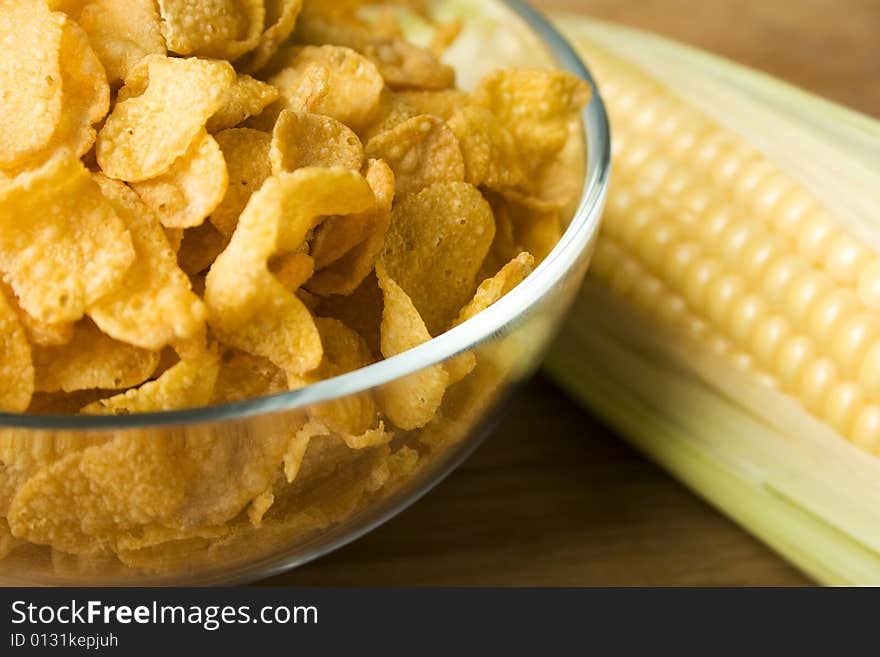 Corn and corn flakes