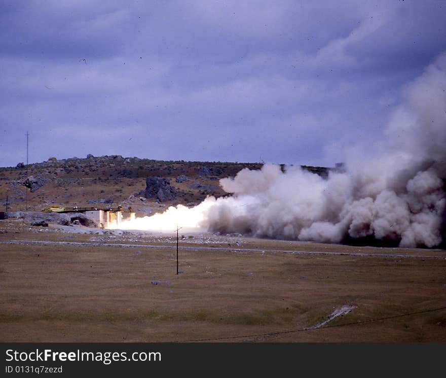 Rocket motor test