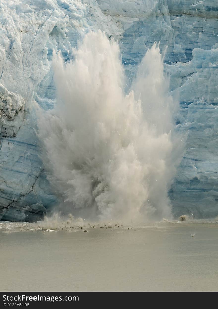 Melting glacier