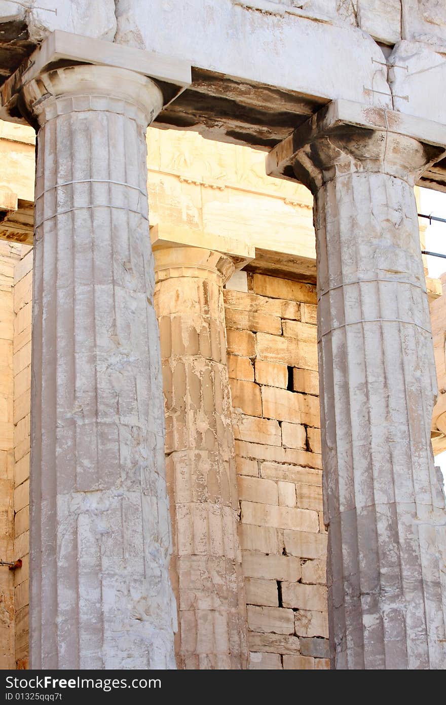 Details of Parthenon, Acropolis in Athens � Greece