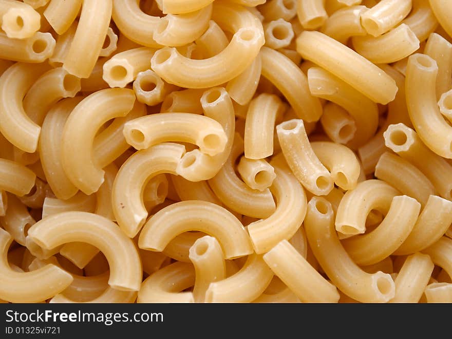 Dried italian macaroni, background, texture