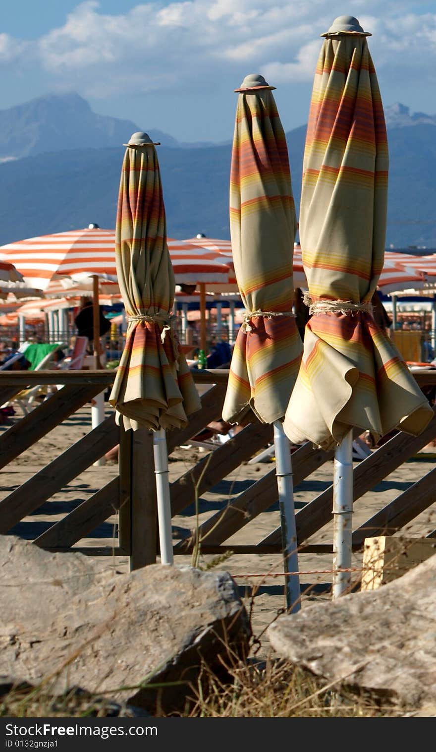 Beach umbrellas