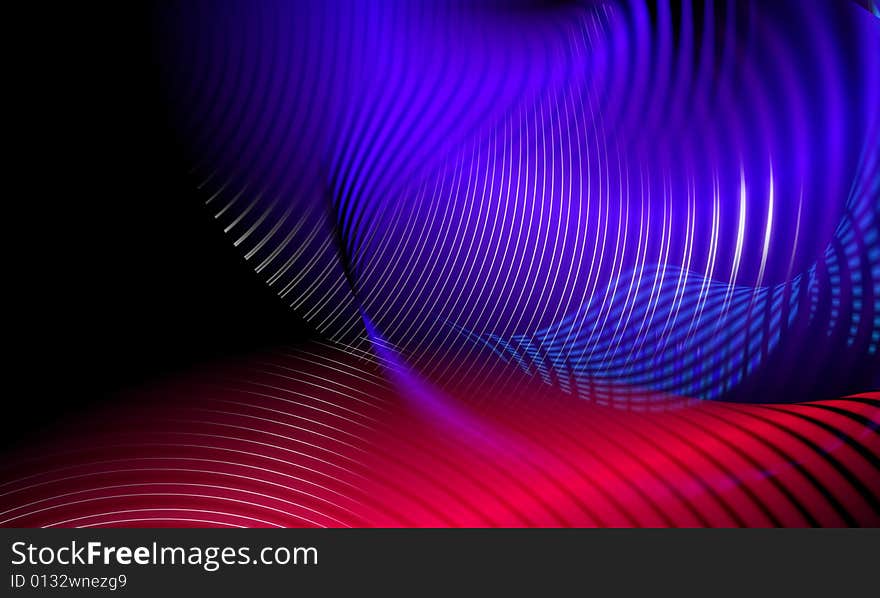 Abstract background - futuristic in blue and red. Abstract background - futuristic in blue and red