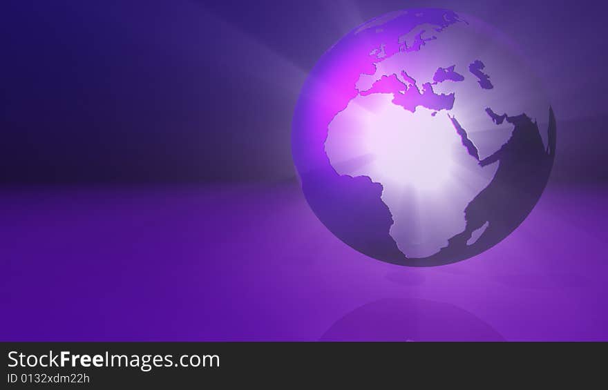 Glowing globe