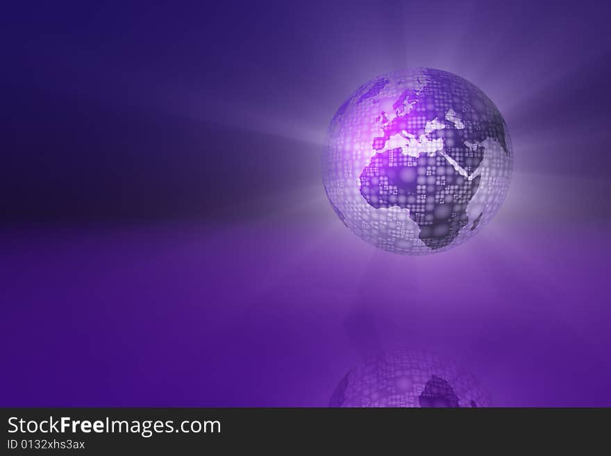 Glowing globe