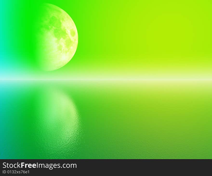 Big green moon