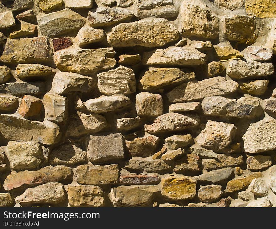 Texture of old stone wall