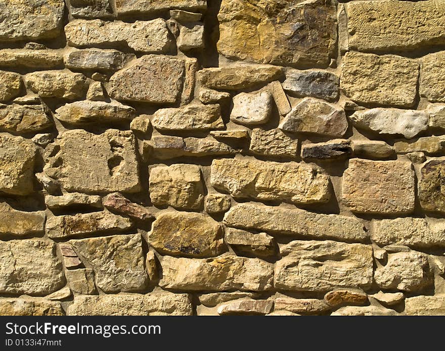 Texture of old stone wall