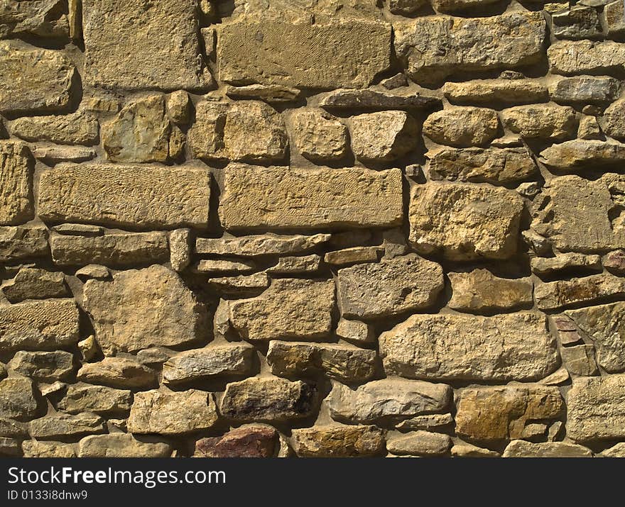 Texture of old stone wall