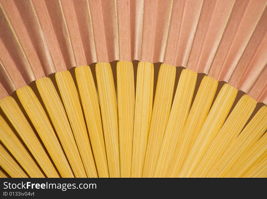 Close-up fan, abstract textured background