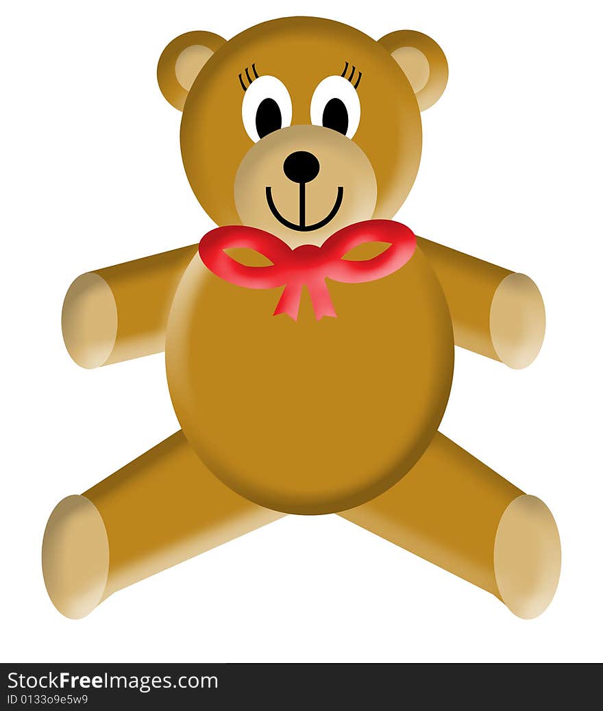 Teddy Bear With Bow