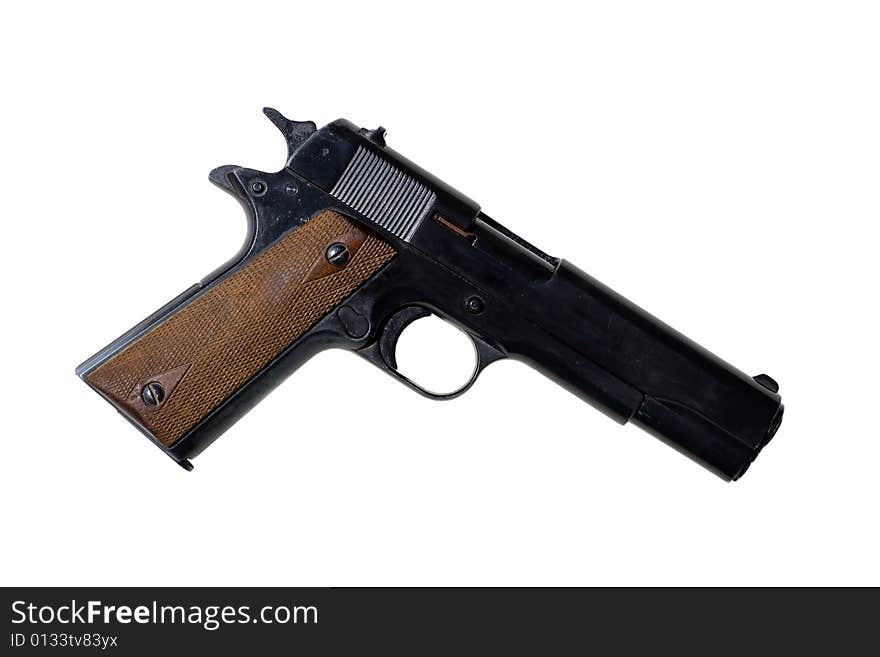 The pistol of american`s officers in second world war