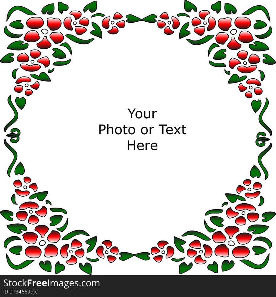 Floral Border Background