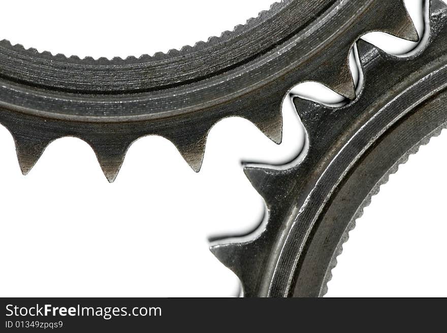 Some gears isolated over white background. Some gears isolated over white background