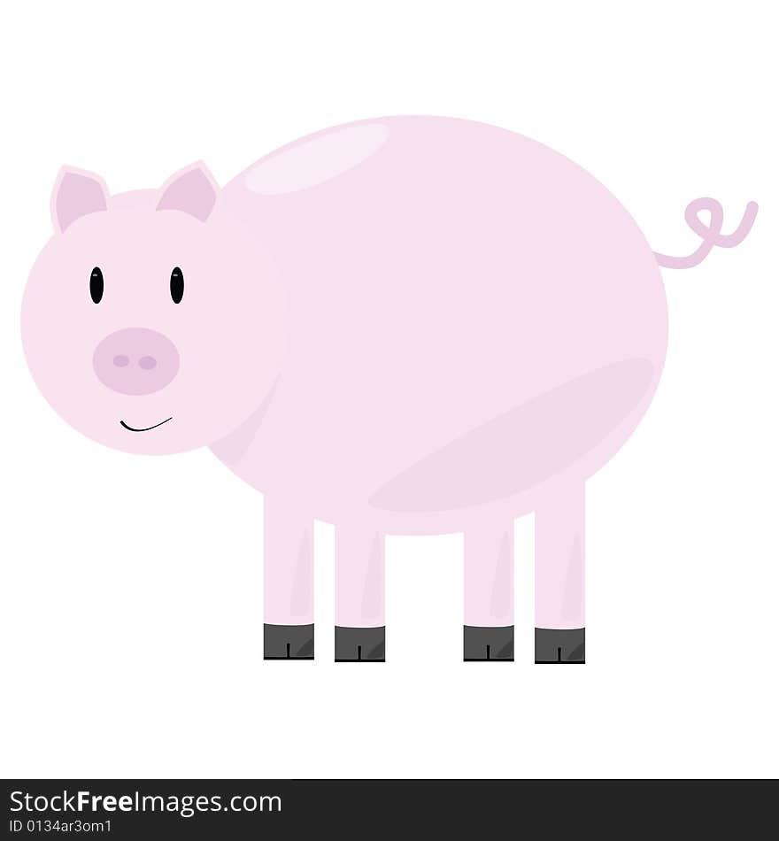 Cartoon pig