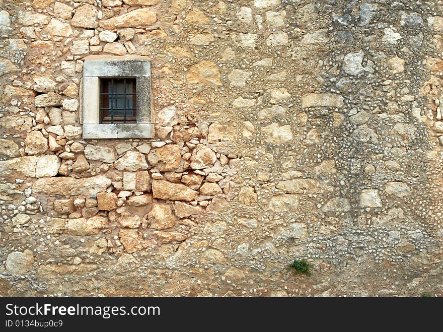 Walls of the typical mediterranean fortress. Southern seacoast of Crete. Walls of the typical mediterranean fortress. Southern seacoast of Crete.
