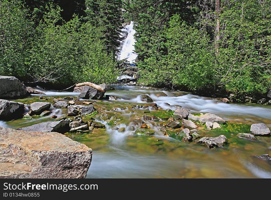 The Hidden Falls in Grand Teton National Park