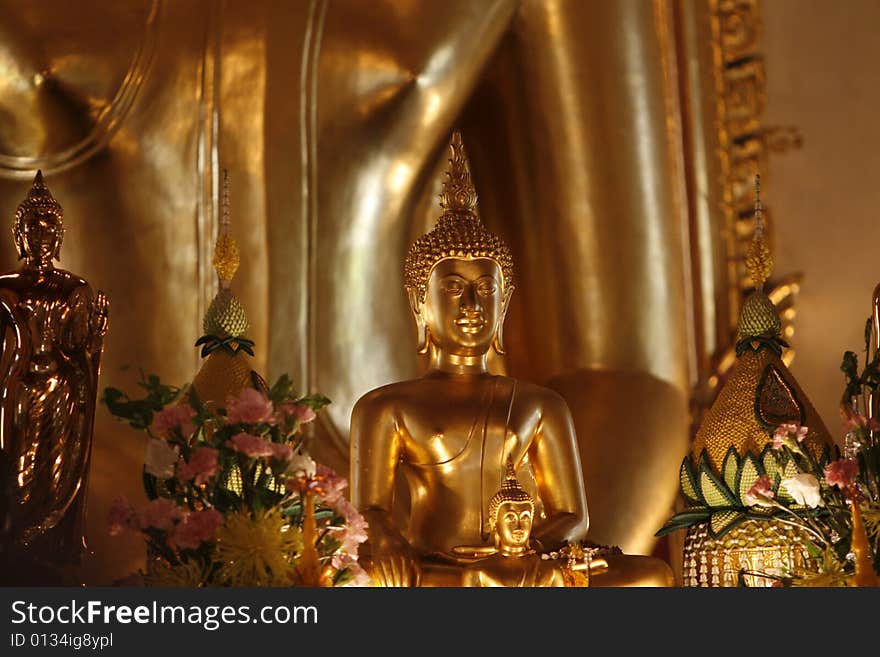 A Buddha picture in temple at Thailand. A Buddha picture in temple at Thailand