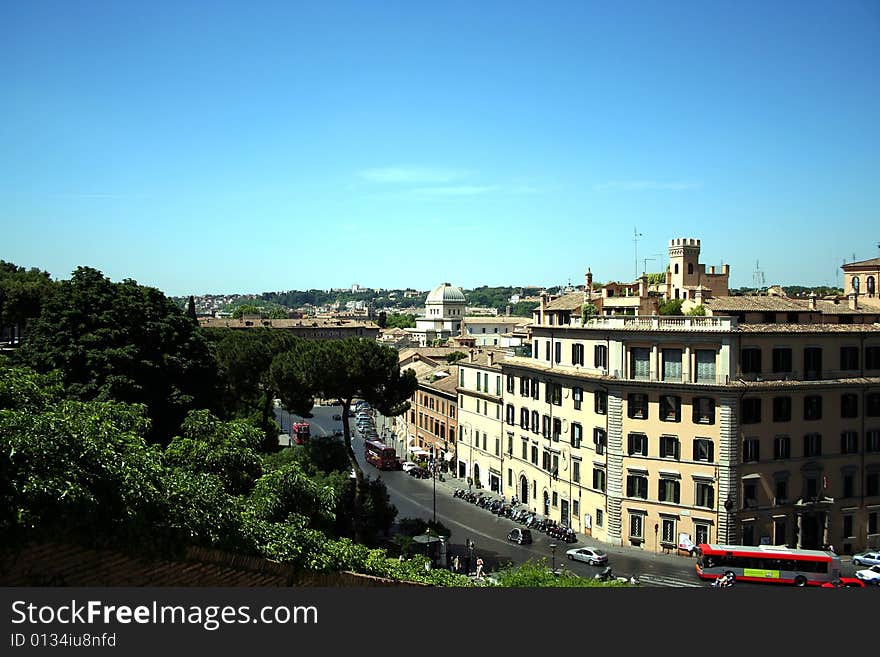 Rome-the building in city