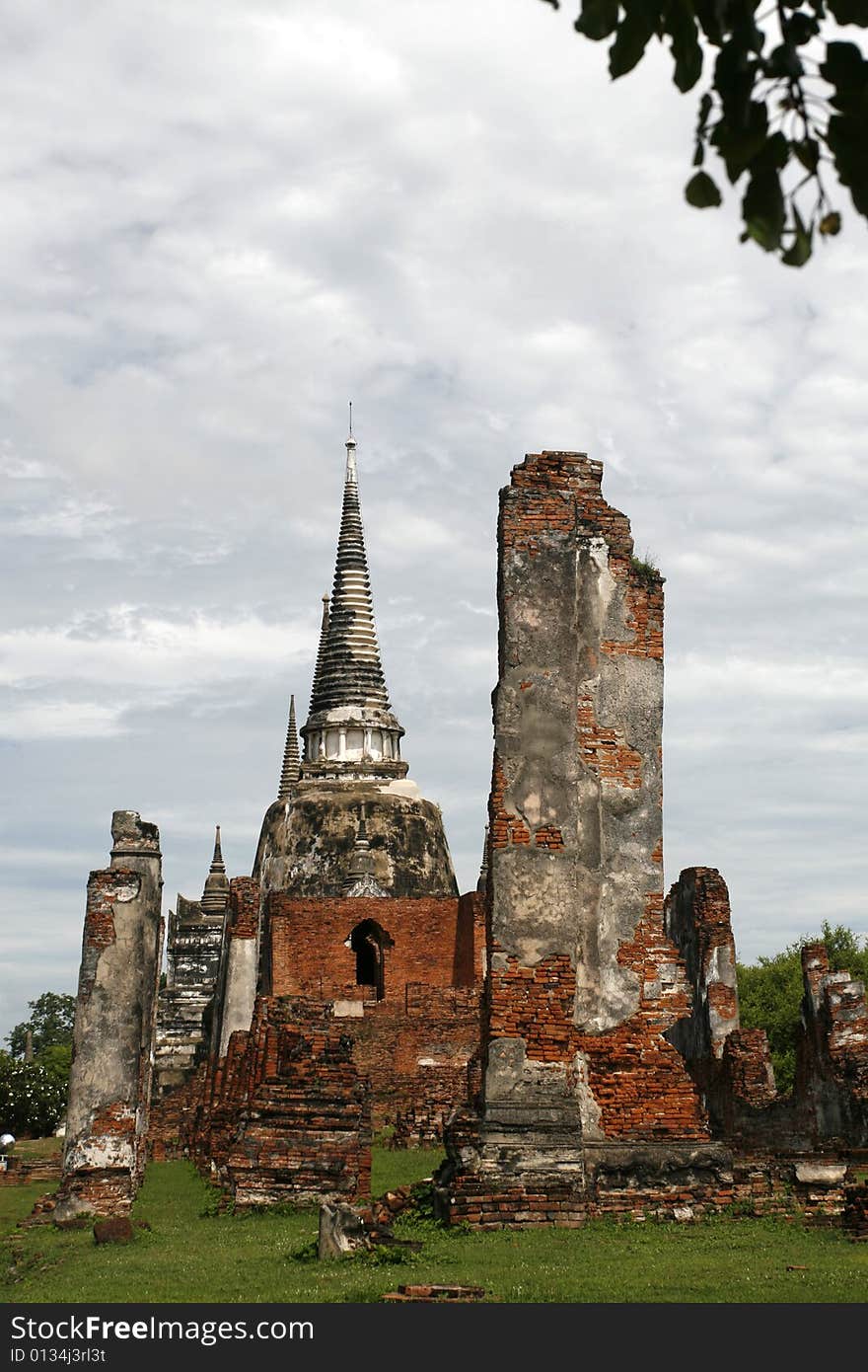 A Wat in the old capital city of Thailand. A Wat in the old capital city of Thailand