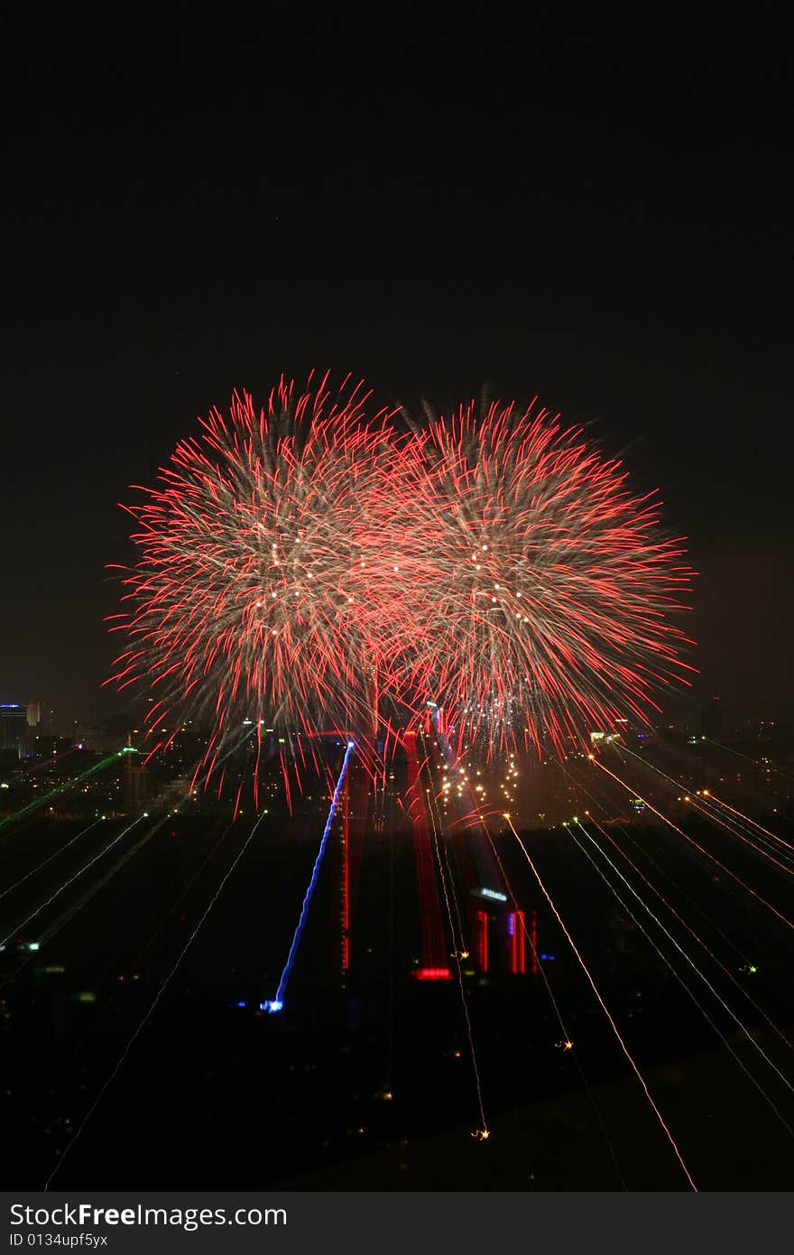 International Fireworks Festival in Ekaterinburg, Russia in August 2008