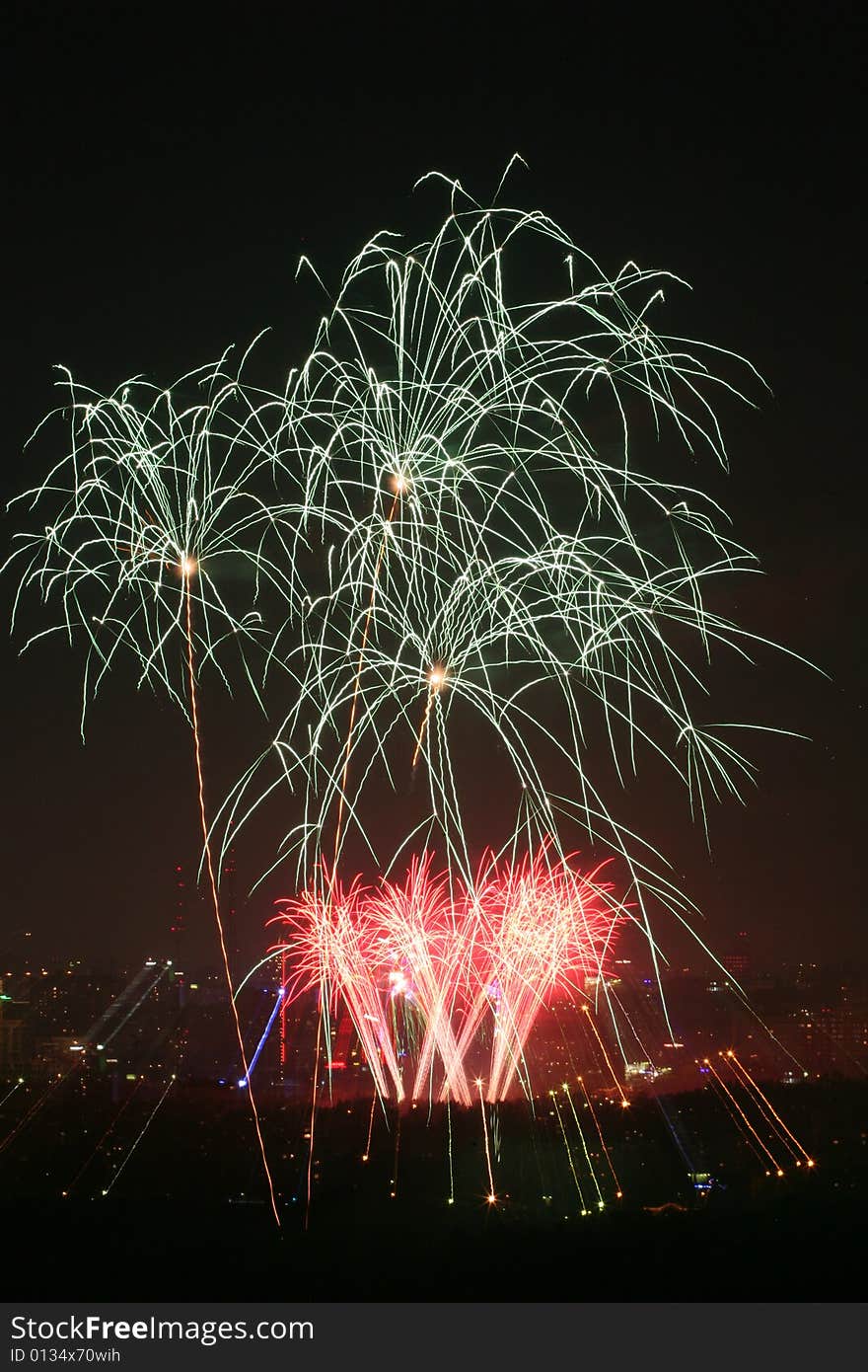 International Fireworks Festival in Ekaterinburg, Russia in August 2008