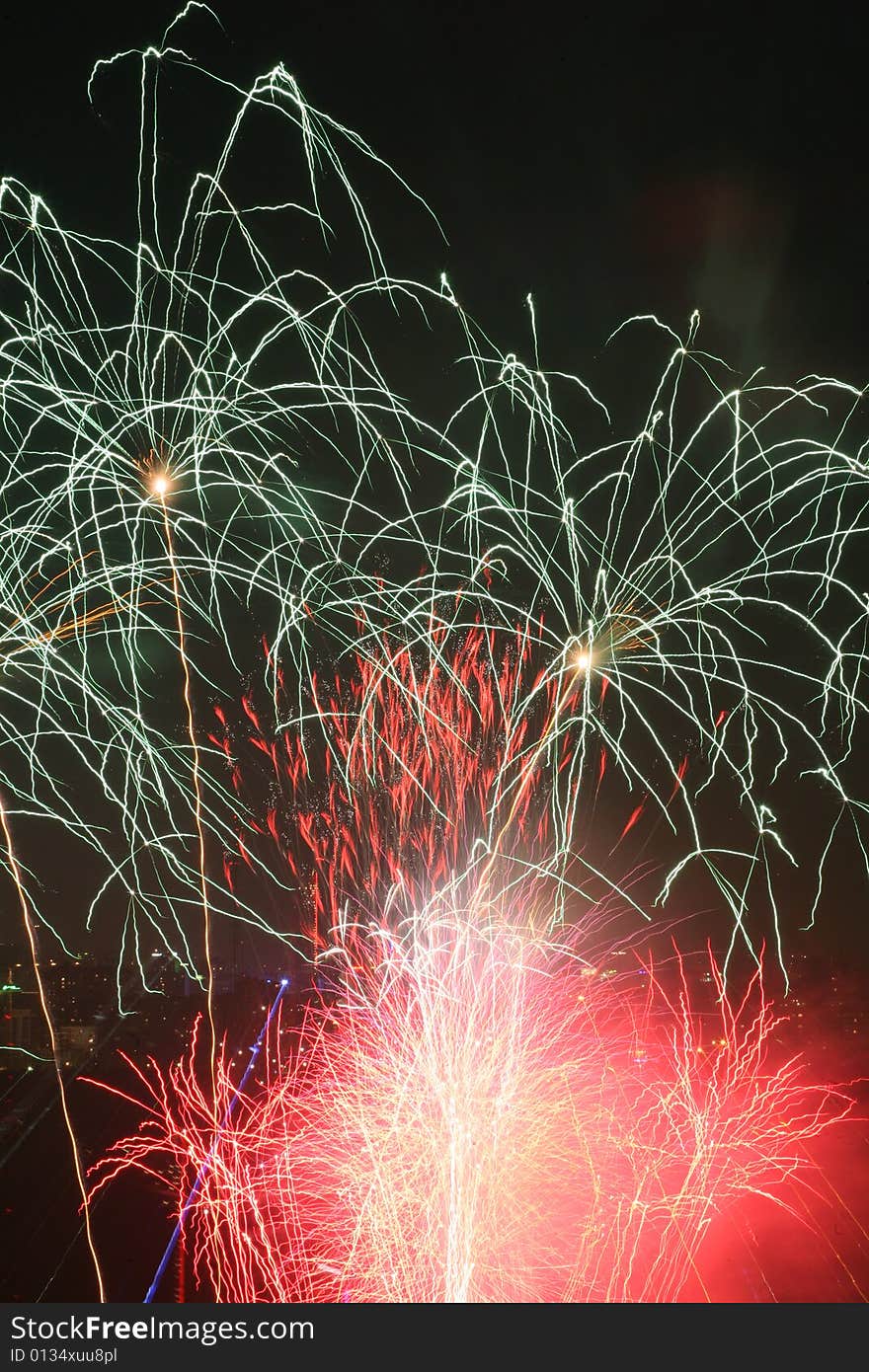 International Fireworks Festival in Ekaterinburg, Russia in August 2008