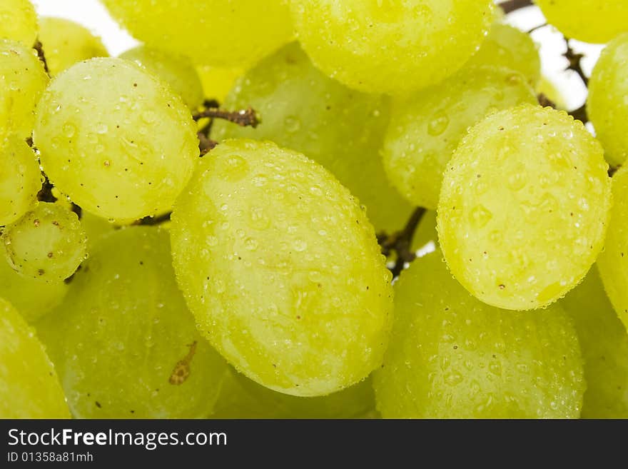 Wet grapes