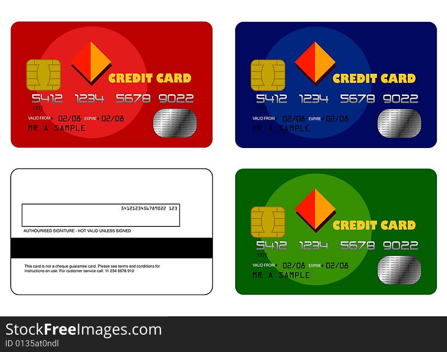 A slection of credit cards. A slection of credit cards