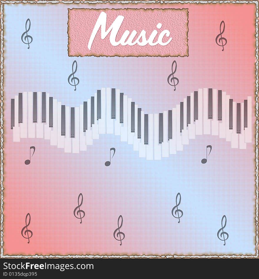 Music festival  graphic illustration-background