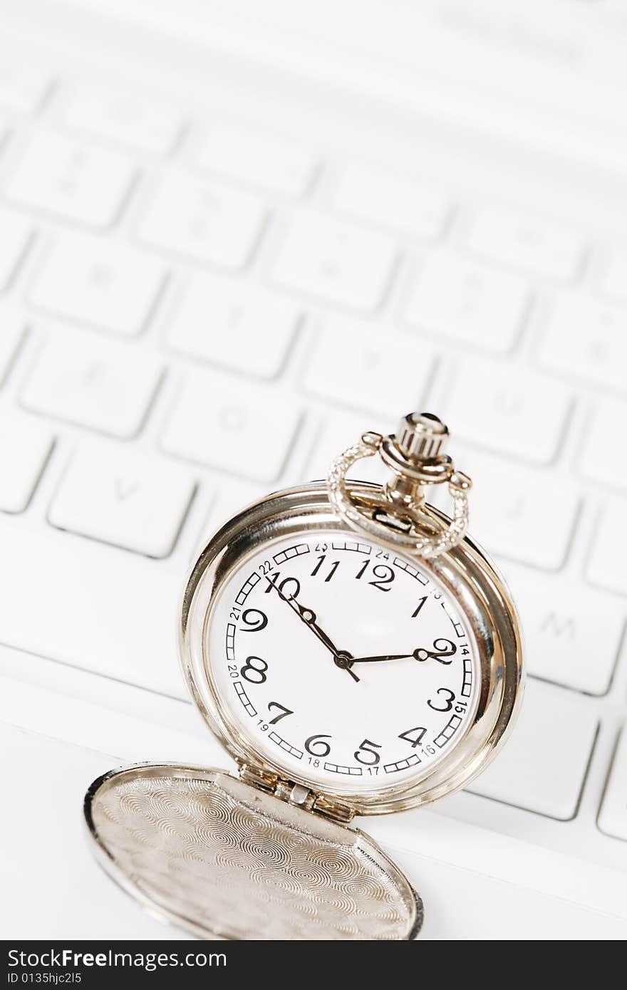 Pocket watch with keyboard