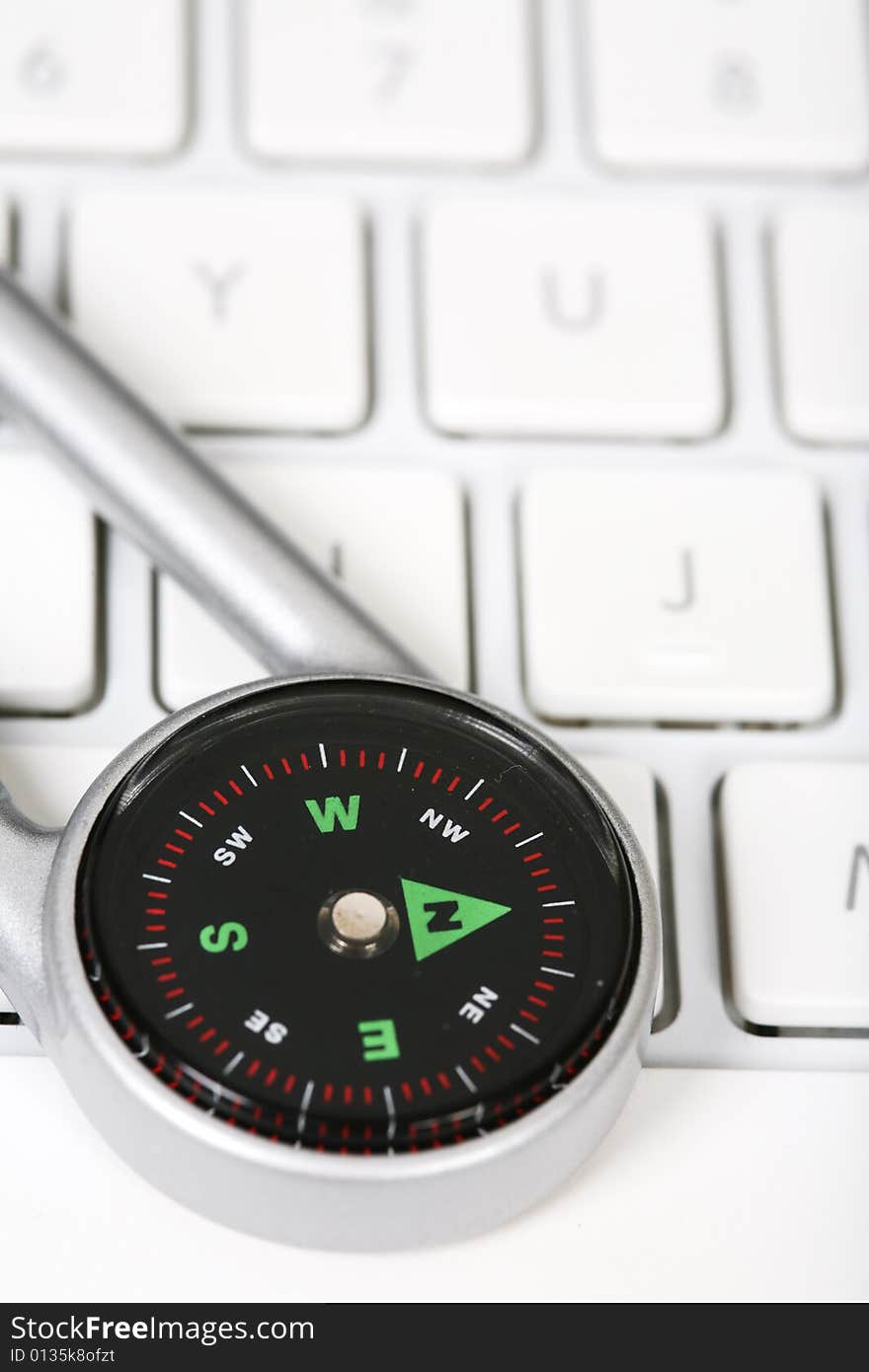 Computer Keyboard and Compass